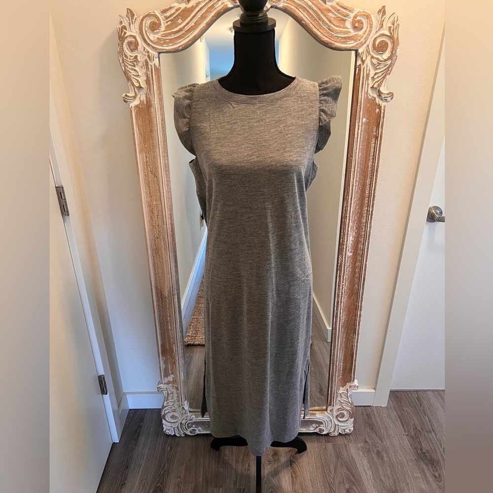 Jersey knit Gray dress